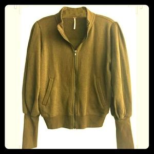 Free People Moss Zip Up Sweatshirt